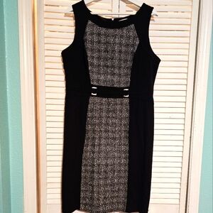Cleo Sleeveless Black and White Classic Dress Size 12